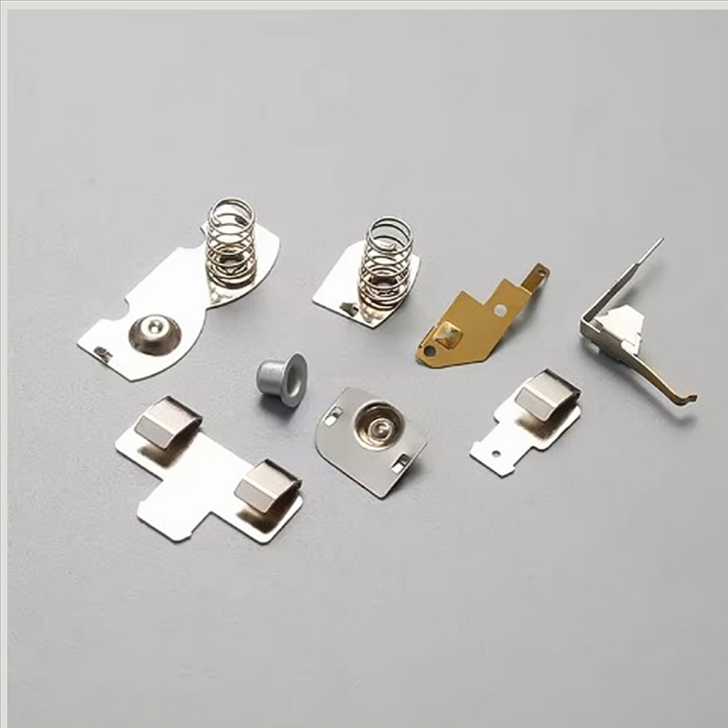 estilhaços de contato da bateria Fabricação de chapa metálica de aço inoxidável personalizada de fábrica Peças de estampagem de metal